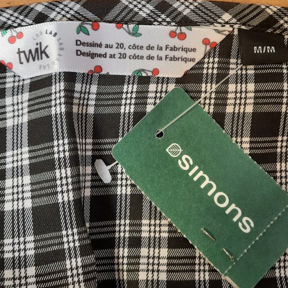 NWT Checkered Twik Crop Top - Picture 4 of 7